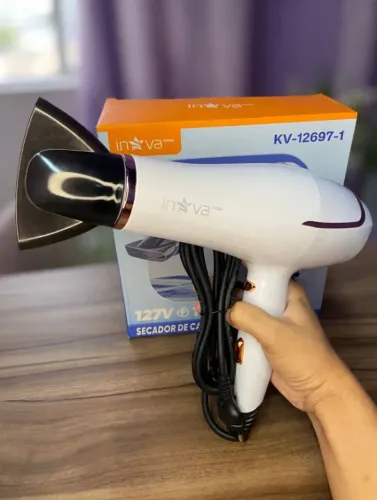 Secador de Cabelo 1500W 127V - KV-12695 iNova - branca an4
