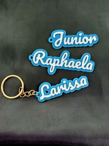 Chaveiro com nome personalizado 3D