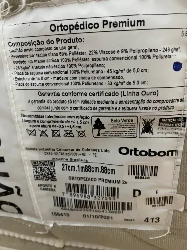 PROMOÇÃO!! COLCHÃO ORTOPÉDICO PREMIUM