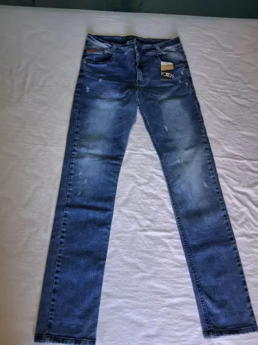 Calça jeans masculina super skinny N° 44