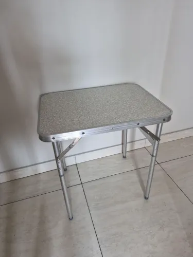Mesa de camping dobrável de alumínio
