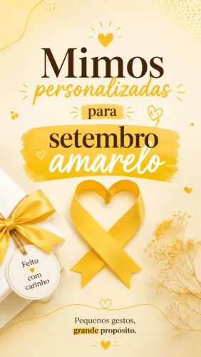Mimos personalizados setembro amarelo 