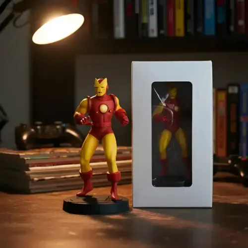 Miniatura Eaglemoss Marvel Fact Files Iron Man Classic 14cm