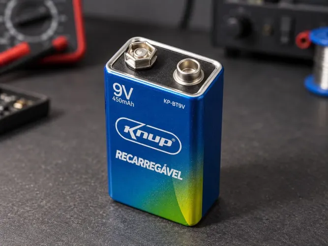 Bateria Recarregável 9V KNUP KP-BT9V 450mAh