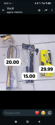 Bomba encher pneu carro bike Aparti de 15.00