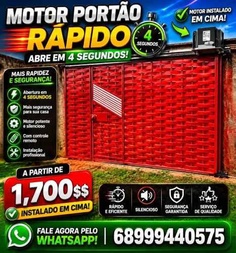 Motor portão rápido