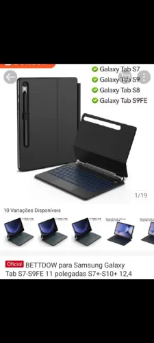 BETTDOW techado para Samsung Galaxy classe S<br><br>Tab S7-S9FE 11 polegadas S7+-S10+ 12,4