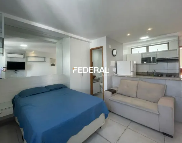 Studio para venda ou aluguel mobiliado com 25 metros quadrados em Boa Viagem, Re
