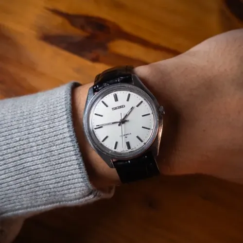 Seiko Manual * Vintage 1971 a Corda - Mostrador Branco 37mm - PF229