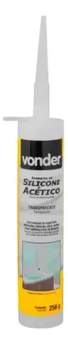 Silicone Acético Vonder 256g Transparente