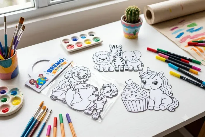 Kit plaquinhas para pintura infantil