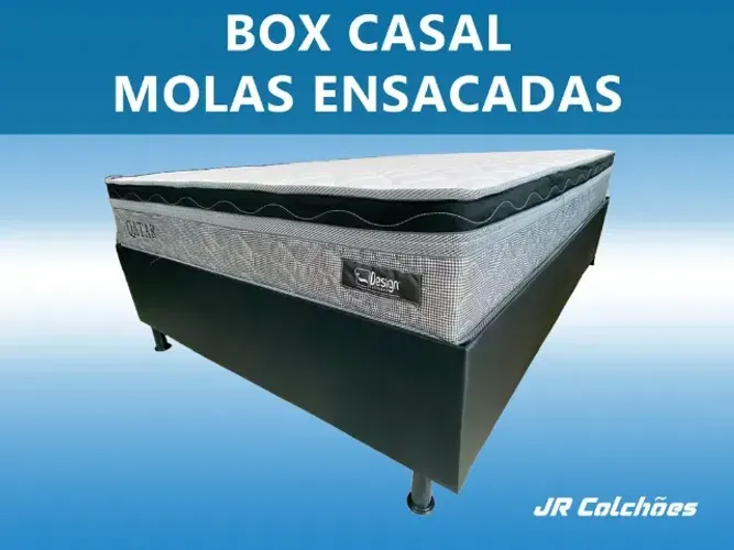 Cama Box Casal Molas Ensacadas