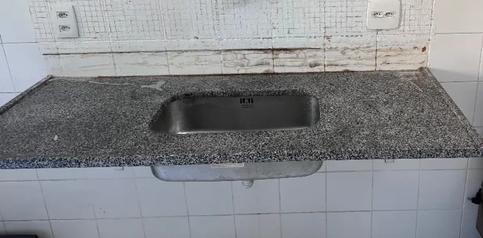 Pia de cozinha 1,50 x 0,60 com cuba Franke Inox