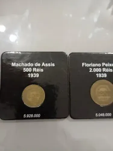Moedas de 1939 de 500 e 2.000 Reis 