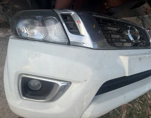 Frente Frontier 2019 Parachoque Grade Milha Farol