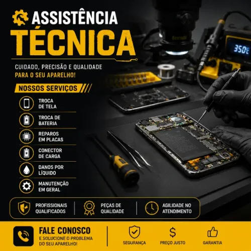 Celular Quebrou? Consertamos Rápido! Troca de Tela, Bateria e Muito Mais