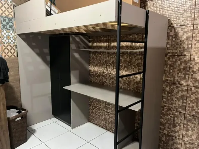 Beliche com Armário e Escrivaninha
