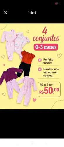 Lote conjunto 0-3 meses