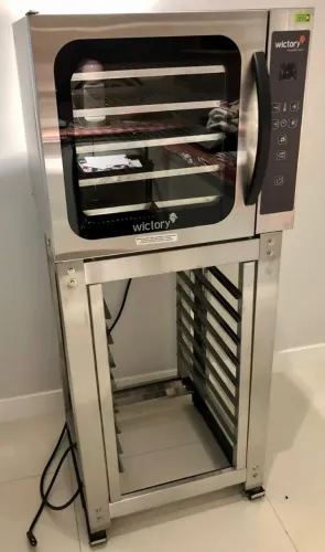 Forno Convector 60 Litros Turbo Inox WCV-535 Wictory + Cavalete Forno Wictory 