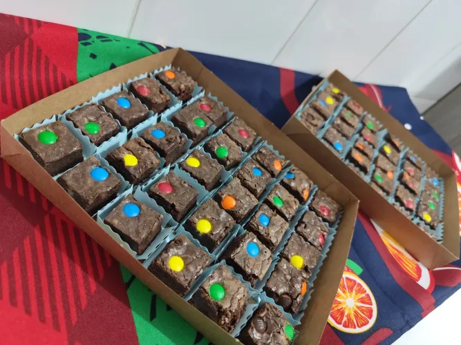 Brownies e mini brownies 