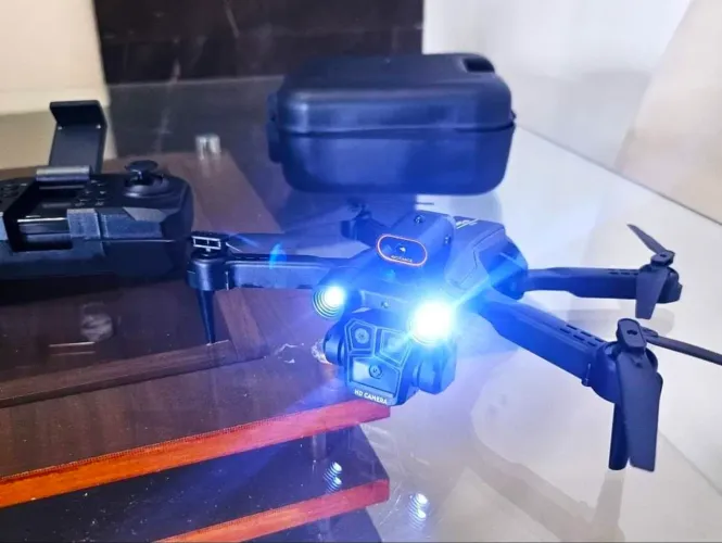 Drone Novo Com Câmeras 4k Em Tempo Real + Acessórios Completo