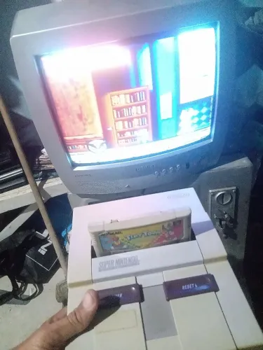 Super Nintendo c/defeito no só