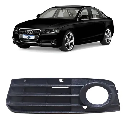 Moldura Farol De Milha Audi A4 2009 A 2012 Original Usado Preto Esquerdo