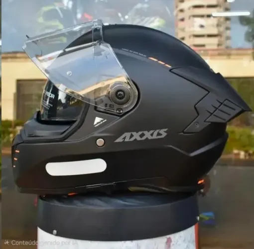 Capacete Axxis preto fosco tam. 58 novo