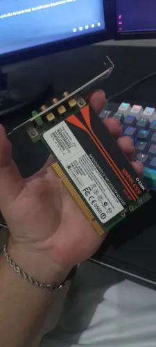 Placa de rede wi-fi d-link com suporte a 3 antenas