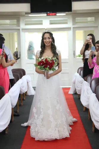 Vestido de noiva Pronovias - Off White - tamanho P