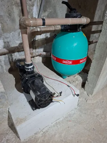 bomba de piscina com filtro  mais acessórios para piscina 