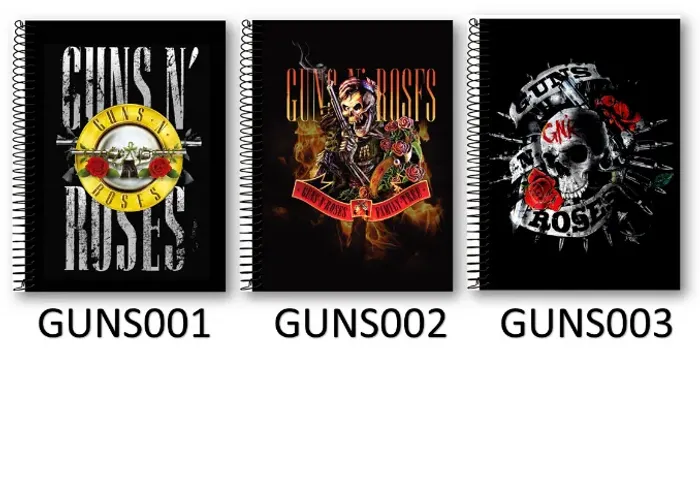 Caderno Personalizado 1 matéria Guns'n roses