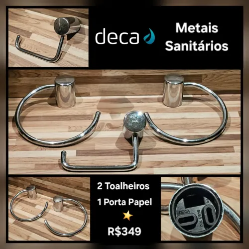 Kit Banheiro Metais DECA 3 peças
