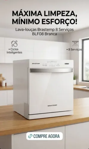 LAVA LOUCA BRASTEMP 8 SERVICOS