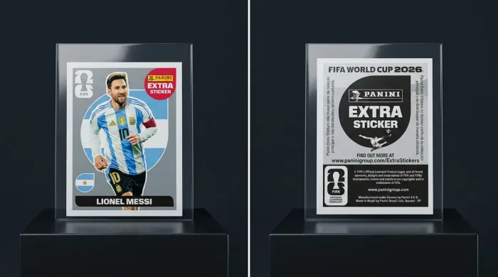 extra sticker legend messi prata- raridade para colecionadores