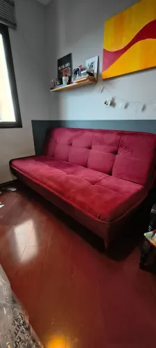 Sofá cama Suede novo