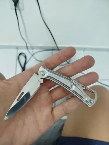 CANIVETE EM AÇO INOX PRA CHAVE OU BOLSO
