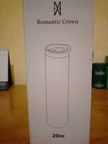 Garrafa térmica branca - Romantic Crown