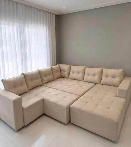 Sofá chaise 7 lugares