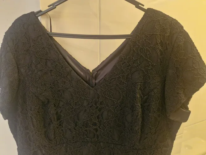 Vestido renda preto