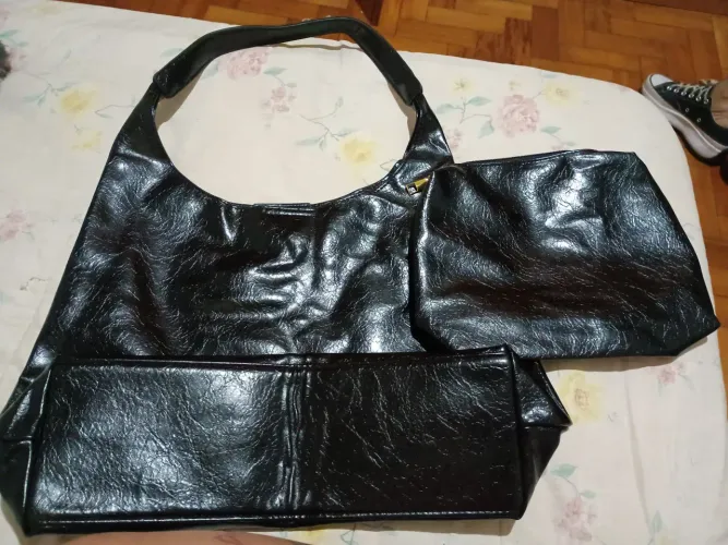 Bolsa e carteira couro sintético