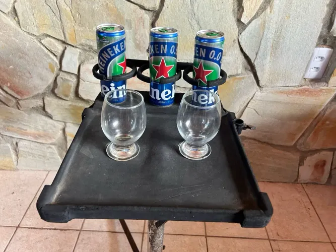 Mesa de Apoio para Músico - Porta-Copo/Bebidas