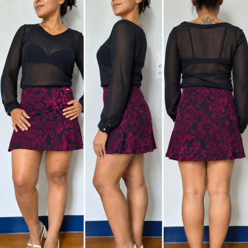 Vestido de seda encanto