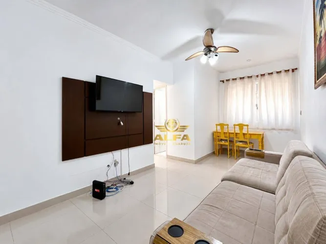 Apartamento com 1 Dormitório na Praia das Astúrias Alfa Imóveis Guarujá