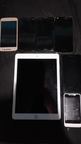 Lote Assistência Técnica: iPad Pro A1673 + 6 Celulares Diversos Para Peças e Reparo