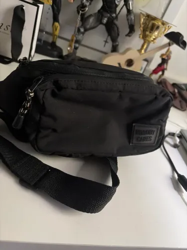 Bag/pochete nobody cares ajustável 2 bolsos