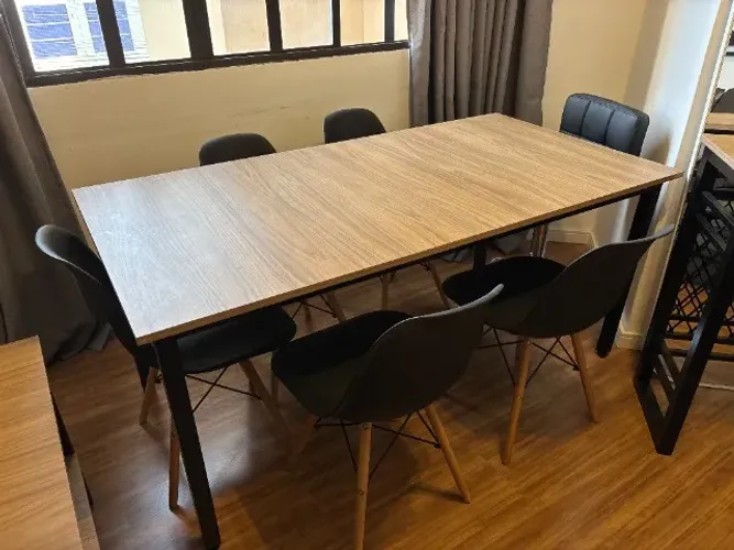 Mesa estilo industrial 6 pessoas