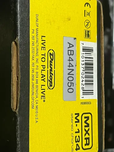 Mxr stereo chorus dunlop SEM TROCAS.