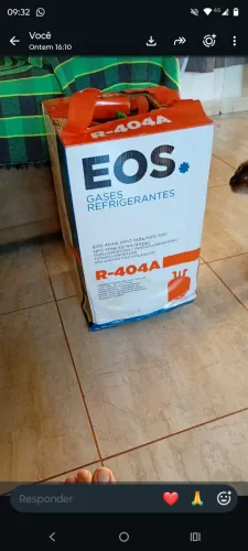 Garrafa de gás R404