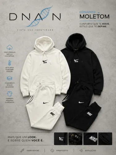 CONJUNTO MOLETOM ADIDAS